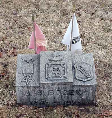 Abraham B. Bogert's grave marker.
