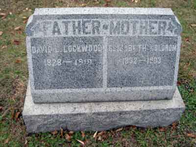 David L. Lockwood's grave marker.